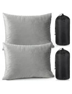 Juego de 2 Almohadas de Camping SmoothNovelty con Espuma de Memoria