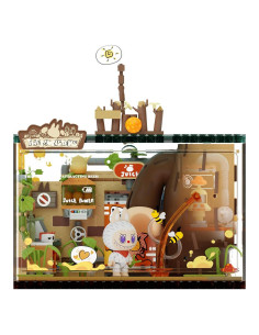 Set de Juguetes de Construcción Labubu - Base Secreta del Bosque