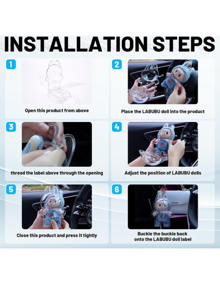 Funda Protectora Acrílica LABUBU - Exhibición Transparente