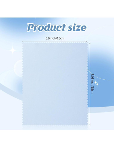 200 Paños de Microfibra Treela para Limpiar Gafas 15x18 cm