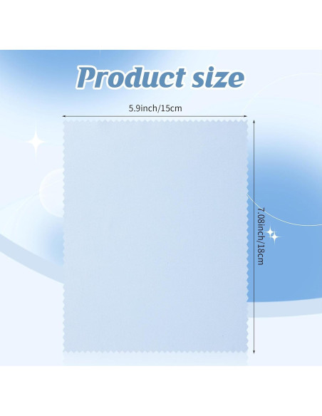 200 Paños de Microfibra Treela para Limpiar Gafas 15x18 cm