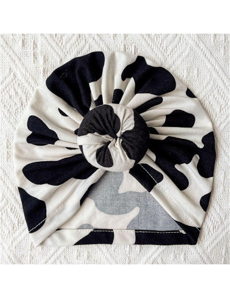 4 Gorros Turbante para Bebé Algodón Suave 0-3 Años 4 Gorros Turbante para Bebé Algodón Suave 0-3 Años