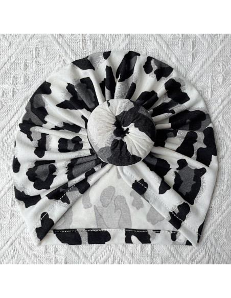 4 Gorros Turbante para Bebé Algodón Suave 0-3 Años 4 Gorros Turbante para Bebé Algodón Suave 0-3 Años