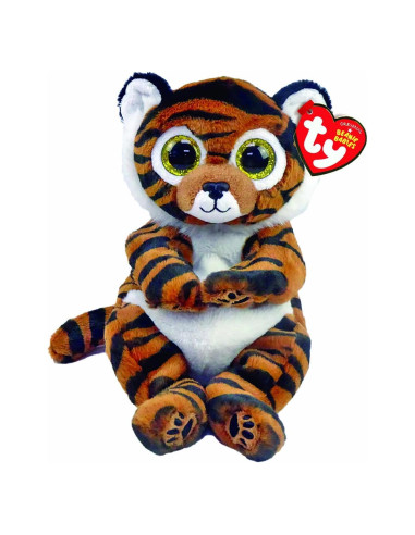 Tigre de Peluche TY Beanie Babies Clawdia 15 cm Marrón