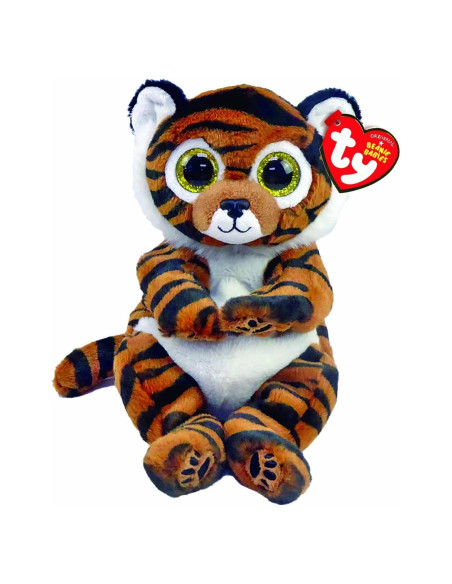 Tigre de Peluche TY Beanie Babies Clawdia 15 cm Marrón