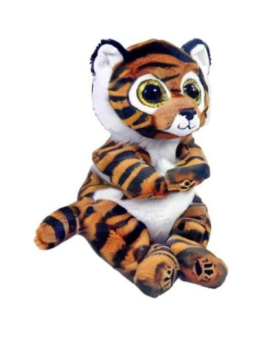 Tigre de Peluche TY Beanie Babies Clawdia 15 cm Marrón