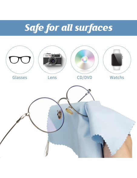 200 Paños de Microfibra Treela para Limpiar Gafas 15x18 cm