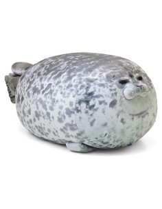Almohada de Foca Gorda Kawaii Minimin - 30 cm Suave y Realista