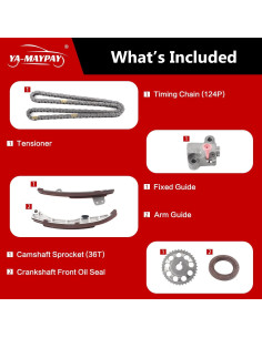 Kit de Cadena de Tiempo YA-MAYPAY para Toyota 1.5L 2