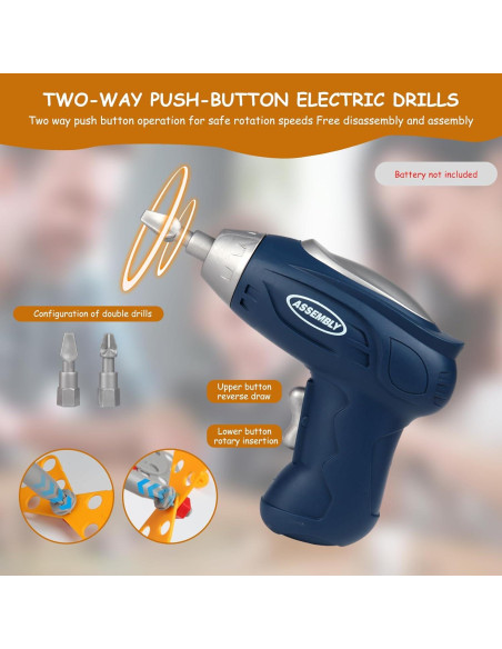 Caja de Herramientas Montessori Oso Yououii con Taladro Juguete Caja de Herramientas Montessori Oso Yououii con Taladro Juguete