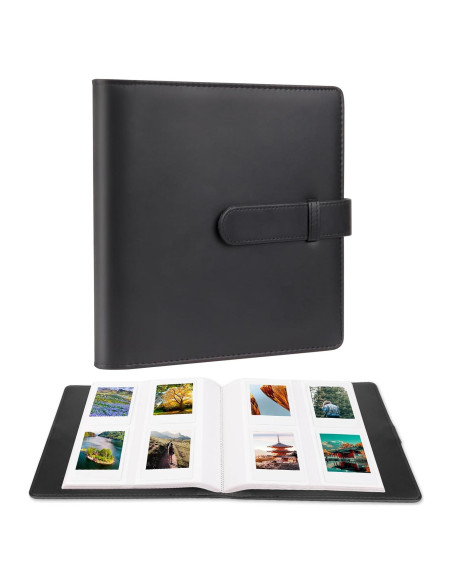 Álbum de Fotos de Bolsillo Ruibytree 256 Fotos Negro