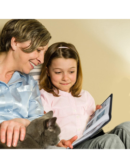 Álbum de Fotos de Bolsillo Ruibytree 256 Fotos Negro