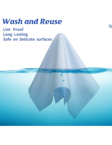200 Paños de Microfibra Treela para Limpiar Gafas 15x18 cm