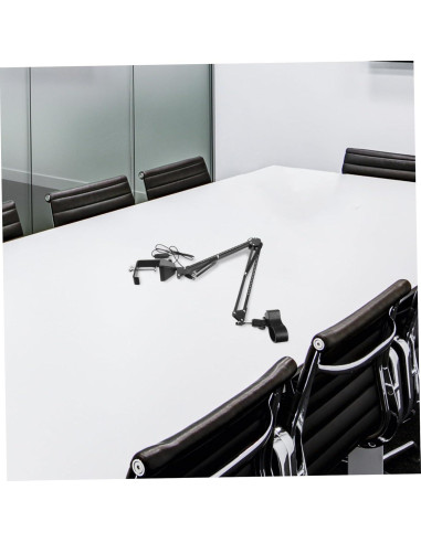 Soporte de Micrófono RGB Ajustable Negro 92cm para Streaming