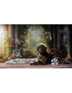 Fondo de fotografía Kate 2.13x1.52m floral microfibra 2