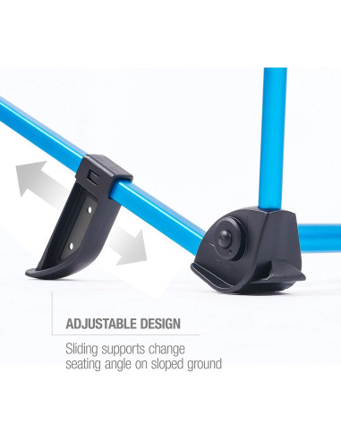 Silla de Festival Helinox Incline Plegable Ajustable Negra