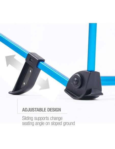 Silla de Festival Helinox Incline Plegable Ajustable Negra