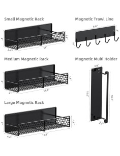 Estante Magnético Bwesdero 5 Piezas para Lavadora y Refrigerador 2
