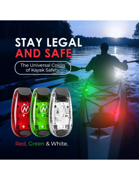 Luces LED KayaLuma para Kayak - Paquete de 3, IPX5