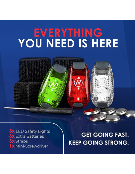 Luces LED KayaLuma para Kayak - Paquete de 3, IPX5