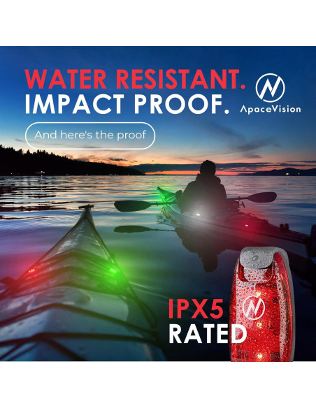 Luces LED KayaLuma para Kayak - Paquete de 3, IPX5