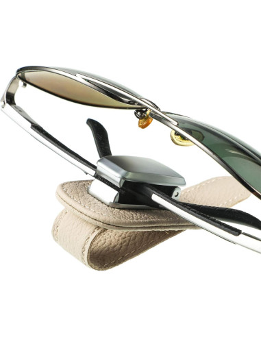 Soporte de Gafas Mudder para Coche Clip Universal Beige