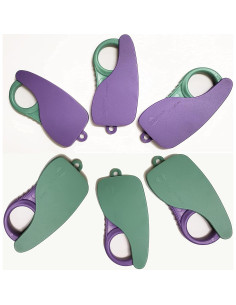 Abridor de Puerta Sin Contacto INNOKA - Paquete de 6 Verde/Púrpura 2