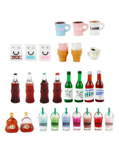 Juguetes de Comida Miniatura NWFashion 26 Piezas Decoración