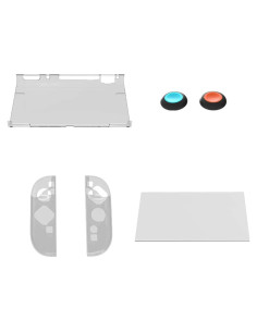 Conjunto Protector XHSESA para Nintendo Switch - Funda Cristal + Vidrio Templado