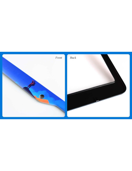 2 Marcos de Placa de Licencia Pirffii Aventura Azul Universales