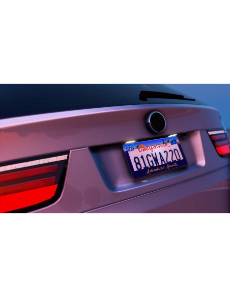 2 Marcos de Placa de Licencia Pirffii Aventura Azul Universales