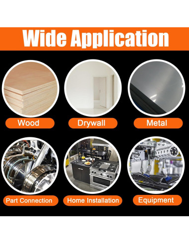 Kit de 450 Tornillos Autoperforantes TEK Acero Inoxidable 410