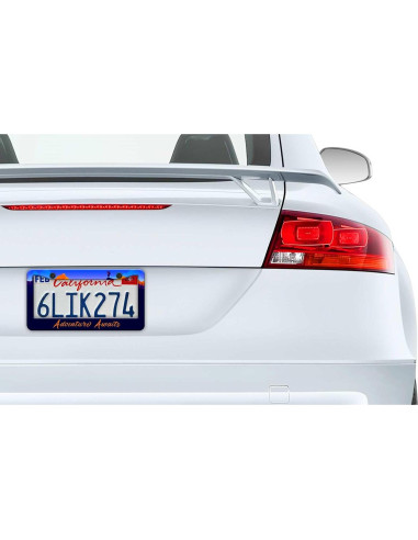 2 Marcos de Placa de Licencia Pirffii Aventura Azul Universales