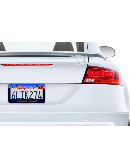 2 Marcos de Placa de Licencia Pirffii Aventura Azul Universales