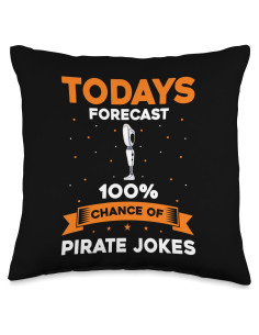 Almohada temática Pirata para prótesis de pierna 40x40 cm
