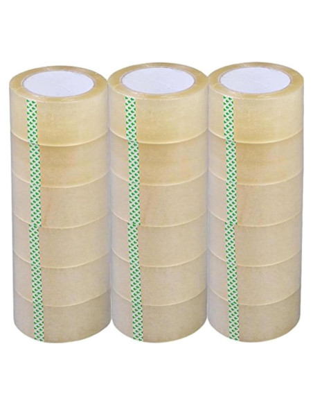 Cinta de Empaque Transparente PARTYSAVING 18 Rollos 54.86m Cinta de Empaque Transparente PARTYSAVING 18 Rollos 54.86m