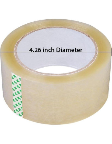 Cinta de Empaque Transparente PARTYSAVING 18 Rollos 54.86m