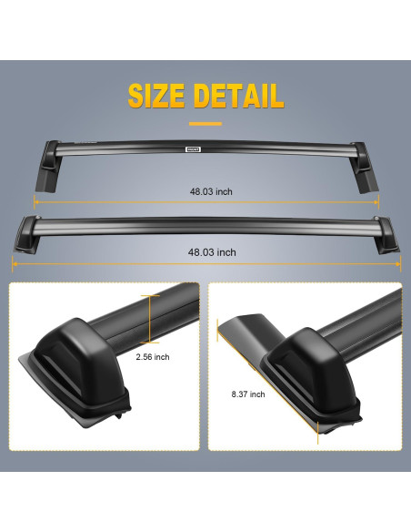 Baca de Techo OCPTY para Honda Element 2003-2011 68kg