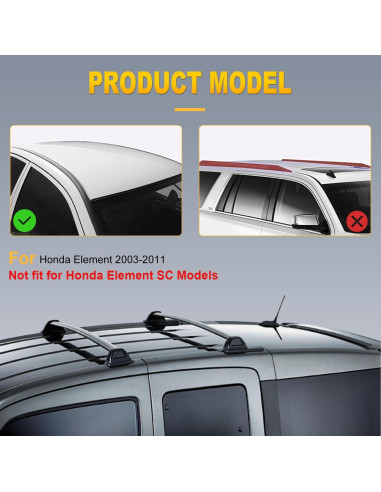 Baca de Techo OCPTY para Honda Element 2003-2011 68kg