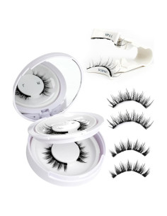 Pestañas Magnéticas LZM 2 Pares Reutilizables Impermeables