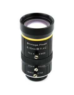 Lente de Zoom 8-50mm Waveshare para Cámara HQ Raspberry Pi