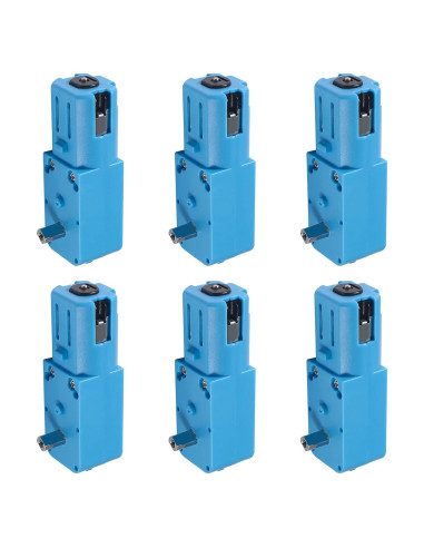 6 Motores de Engranaje TT DORHEA 3V-6V Metal 1:90 para Robots
