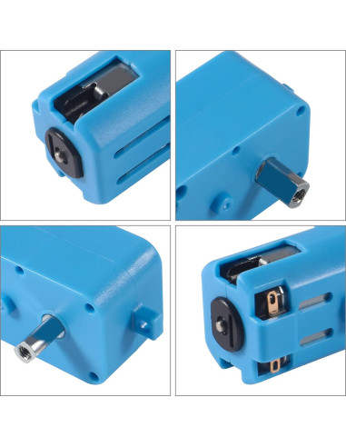 6 Motores de Engranaje TT DORHEA 3V-6V Metal 1:90 para Robots