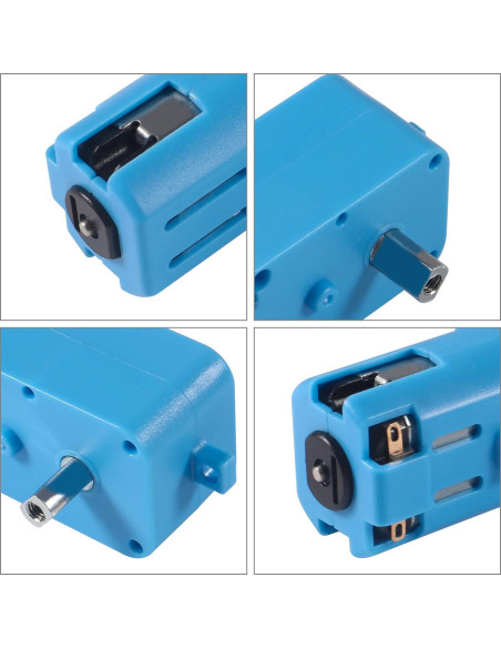 6 Motores de Engranaje TT DORHEA 3V-6V Metal 1:90 para Robots