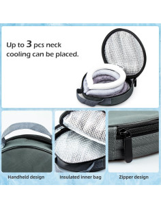 Tubo de Enfriamiento para Cuello YOYORI 2 Pcs Reutilizable Negro 2