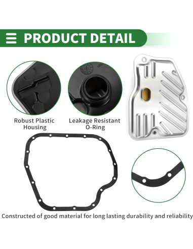 Kit de Filtro de Transmisión Automática Motoforti para Toyota Corolla 2014-2020
