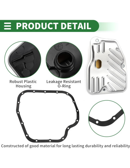 Kit de Filtro de Transmisión Automática Motoforti para Toyota Corolla 2014-2020