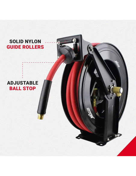 Carrete de Manguera de Aire Milton 2780-50D 1/2" x 15.24 m