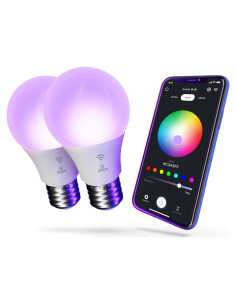 Bombilla LED Inteligente GLOBE 10W RGB E26 Paquete de 2