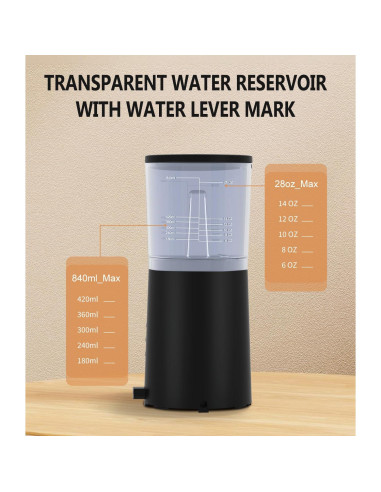 Cafetera AIKAMI 1 Taza con Espumador de Leche 4 en 1